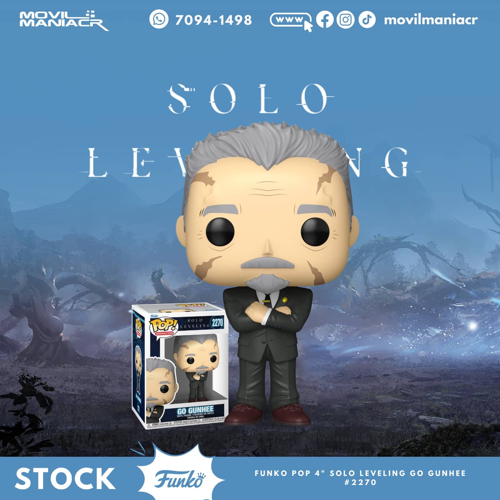 Funko Pop Solo Leveling Go Gunhee #2270 - (Stock) ¡Disponible Ahora! 1 Funko Pop Solo Leveling Go Gunhee #2270 - (Stock) ¡Disponible Ahora!