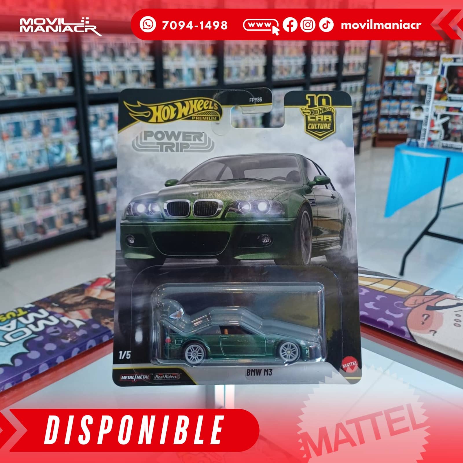 Hot Wheels Power Trip BMW M3 - Premium (Stock) ¡Disponible Ahora! 1 Hot Wheels Power Trip BMW M3 - Premium (Stock) ¡Disponible Ahora!