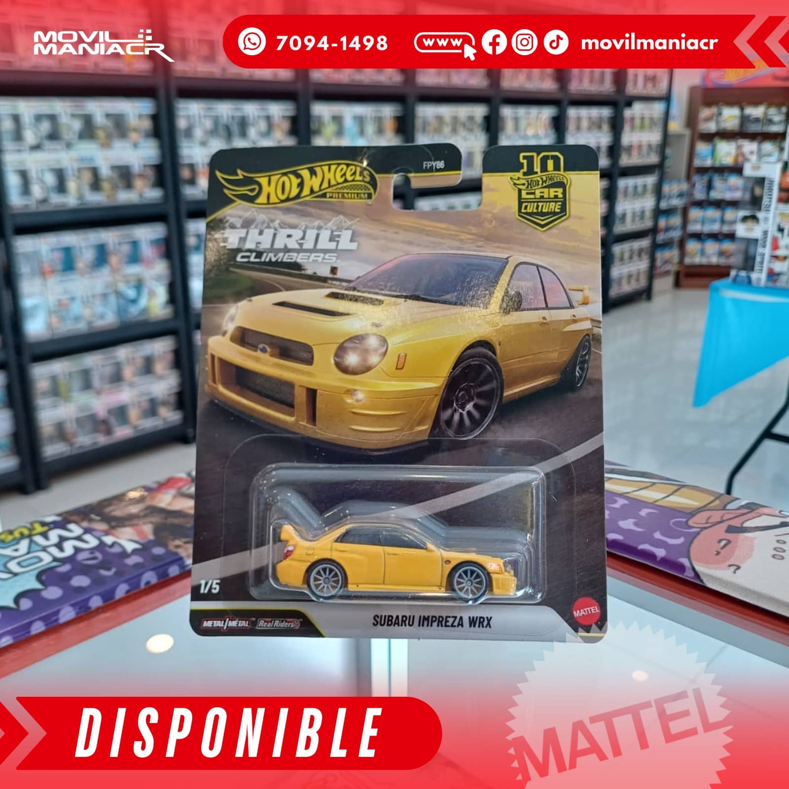 Hot Wheels Thrill Climbers Subaru Impreza WRX - Premium (Stock) ¡Disponible Ahora! 1 Hot Wheels Thrill Climbers Subaru Impreza WRX - Premium (Stock) ¡Disponible Ahora!