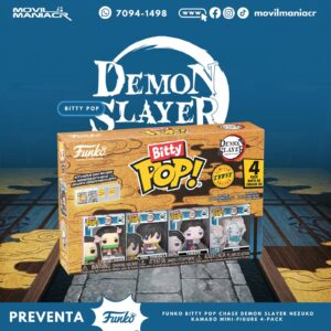 4-Pack Bitty Pop Demon Slayer Nezuko - (Preventa) ¡Reserva Ahora!