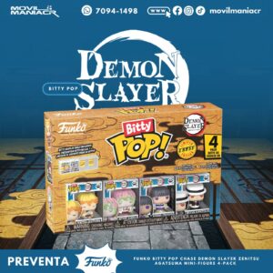 4-Pack Bitty Pop Demon Slayer Zenitsu - (Preventa) ¡Reserva Ahora!