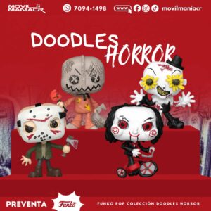 Colección 4 Funko Pop Doodles Horror - (Preventa) ¡Reserva Ahora!