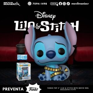 Funko Pop Lilo and Stitch Stitch w Movie Reel Exclusivo #1779 - (Preventa) ¡Reserva Ahora!