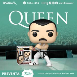 Funko Pop Queen Freddy Mercury (White Singlet) #496- (Preventa) ¡Reserva Ahora!