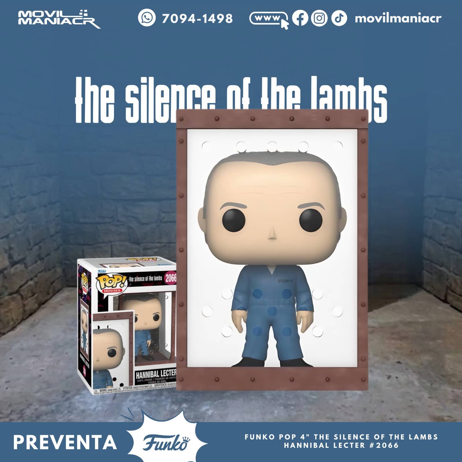 Funko Pop The Silent of the Lambs Hannibal Lecter #2066 - (Preventa) ¡Reserva Ahora! 1 Funko Pop The Silent of the Lambs Hannibal Lecter #2066 - (Preventa) ¡Reserva Ahora!