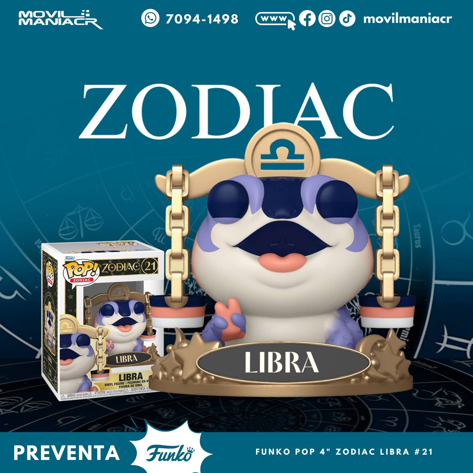 Funko Pop Zodiac Libra #21 - (Preventa) ¡Reserva Ahora! 1 Funko Pop Zodiac Libra #21 - (Preventa) ¡Reserva Ahora!