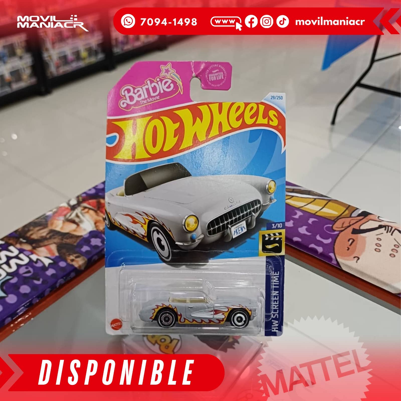 Hot Wheels 1956 Corvette Barbie (29/250) 2024 – (Stock) ¡Disponible Ahora! 1 Hot Wheels 1956 Corvette Barbie (29250) 2024 – (Stock) ¡Disponible Ahora!