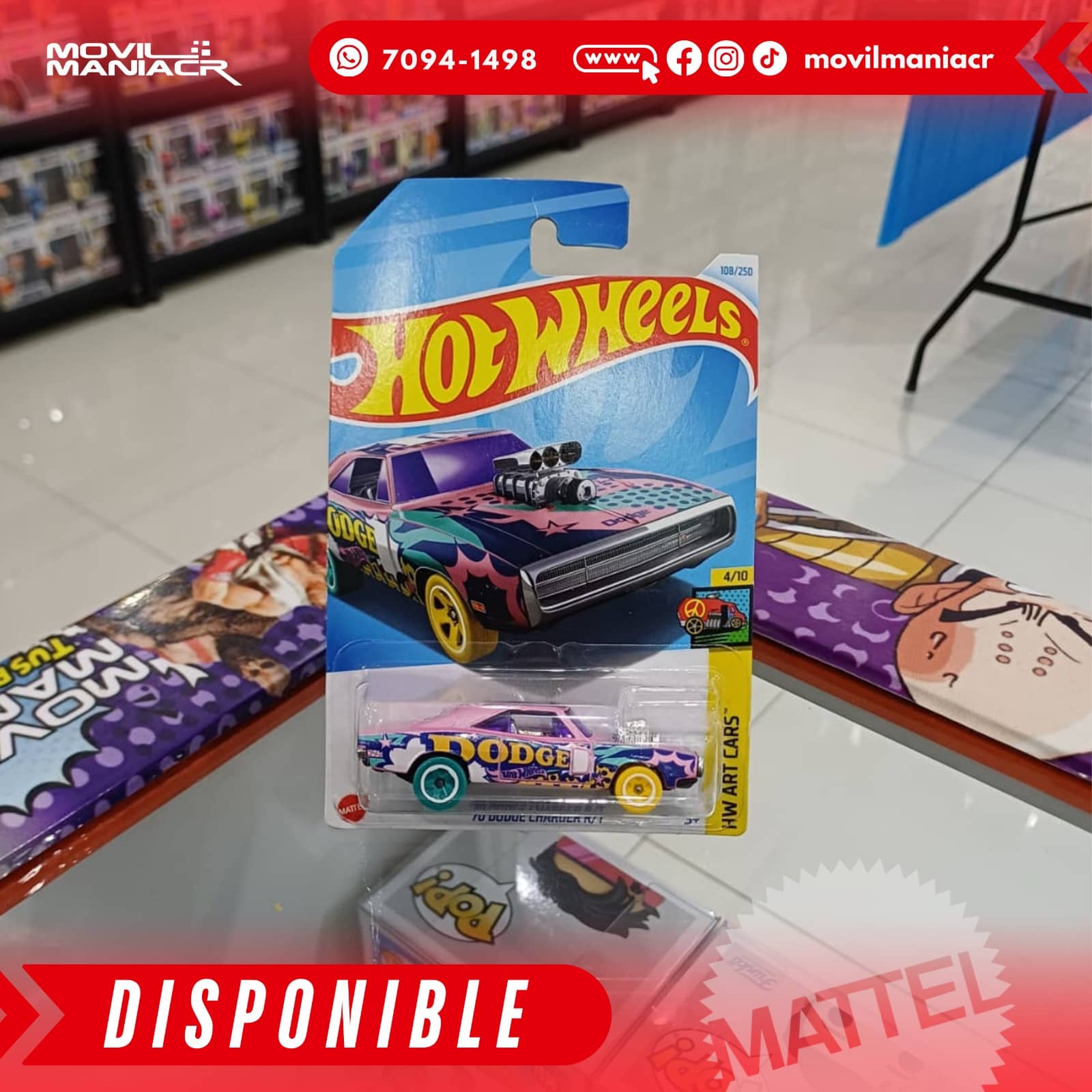 Hot Wheels '70 Dodge Charger R/T (108/250) 2024 – (Stock) ¡Disponible Ahora! 1 Hot Wheels '70 Dodge Charger RT (108250) 2024 – (Stock) ¡Disponible Ahora!