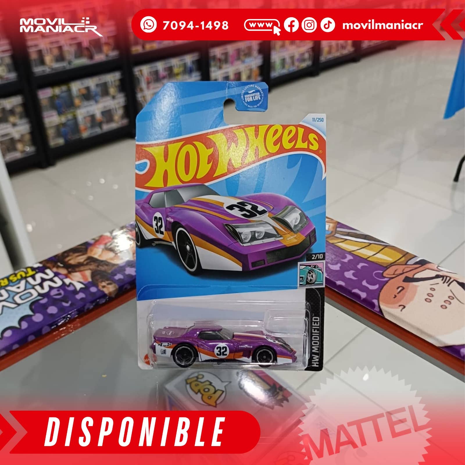 Hot Wheels '76 Greenwood Corvette (11/250) 2024 – Morado (Stock) ¡Disponible Ahora! 1 Hot Wheels '76 Greenwood Corvette (11250) 2024 – Morado (Stock) ¡Disponible Ahora!
