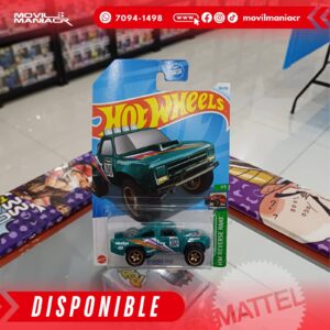 Hot Wheels '87 Dodge D100 (38250) 2024 – Turquesa (Stock) ¡Disponible Ahora!