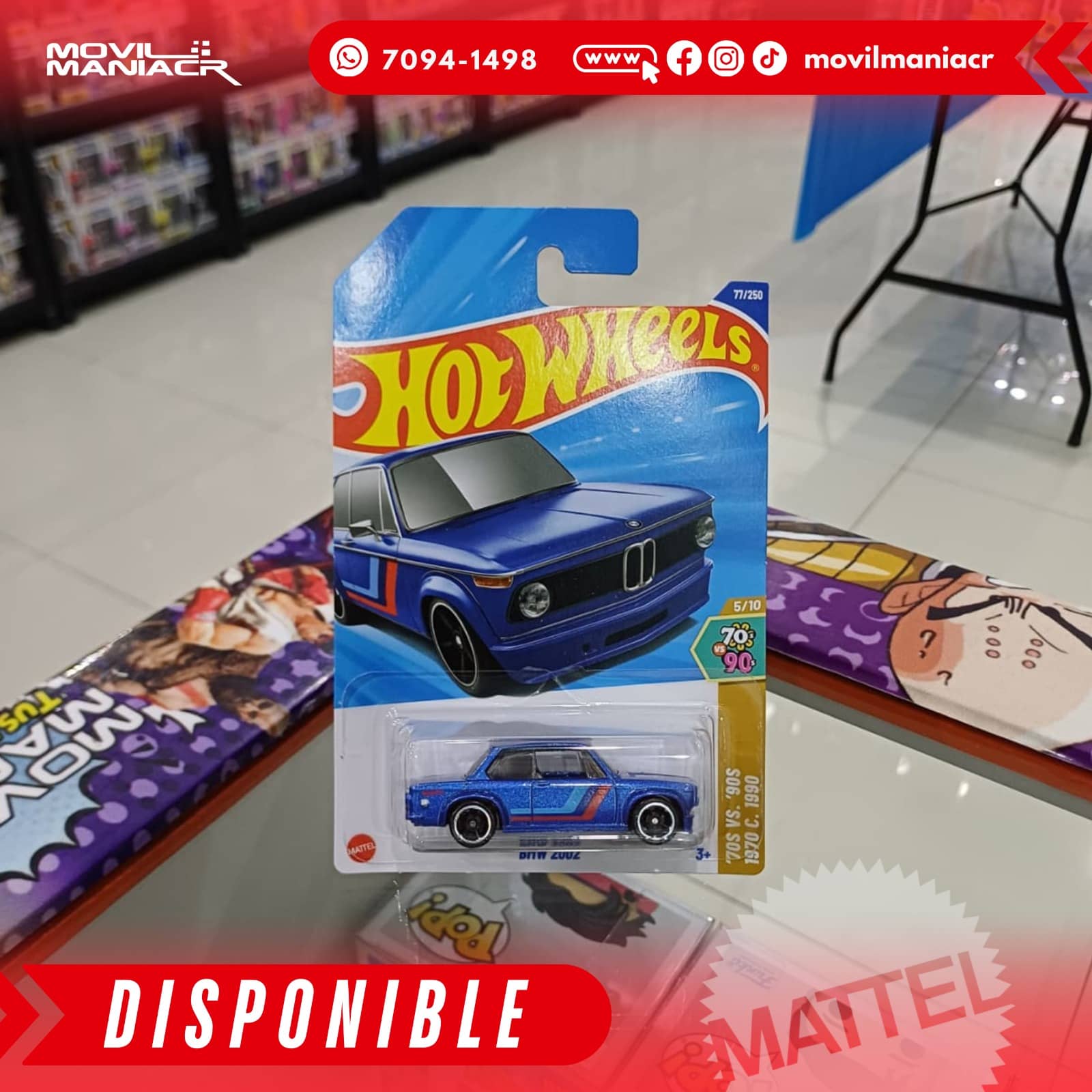 Hot Wheels BMW 2002 (77/250) 2025 – (Stock) ¡Disponible Ahora! 1 Hot Wheels BMW 2002 (77250) 2025 – (Stock) ¡Disponible Ahora!