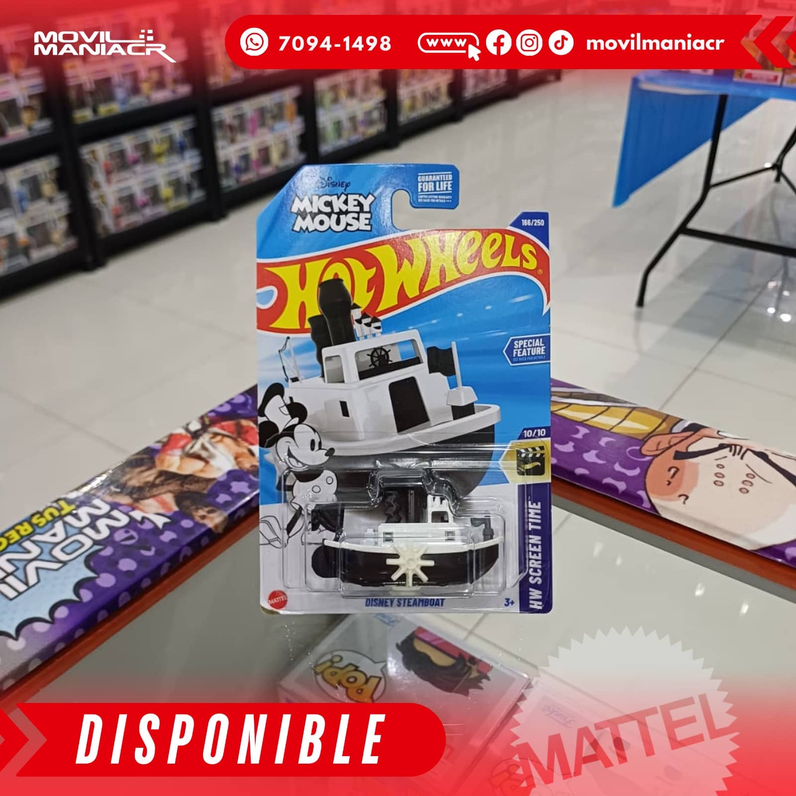 Hot Wheels Disney Steamboat (166/250) 2025 – (Stock) ¡Disponible Ahora! 1 Hot Wheels Disney Steamboat (166250) 2025 – (Stock) ¡Disponible Ahora!