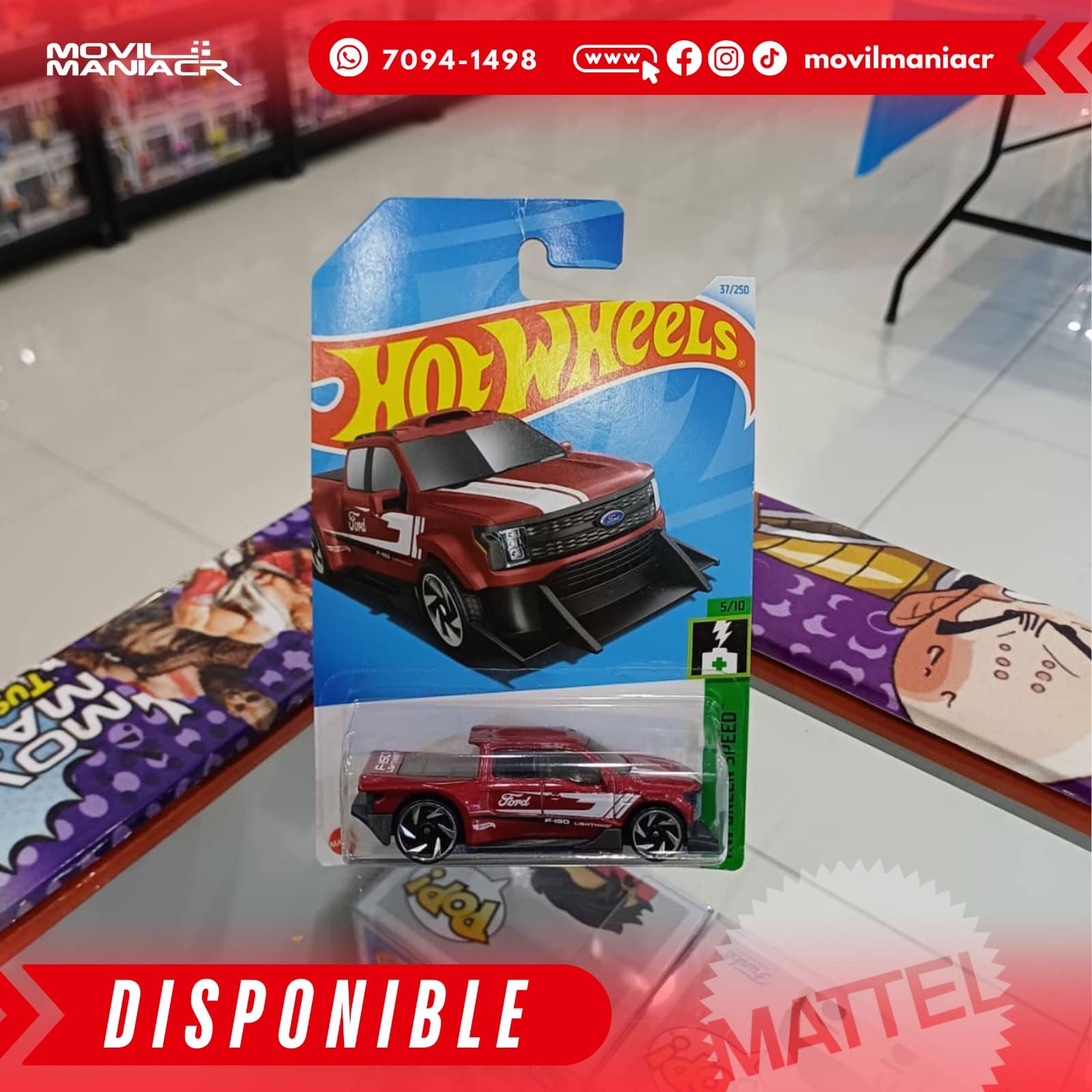 Hot Wheels Ford F-150 Lightning Custom (37/250) 2024 – (Stock) ¡Disponible Ahora! 1 Hot Wheels Ford F-150 Lightning Custom (37250) 2024 – (Stock) ¡Disponible Ahora!