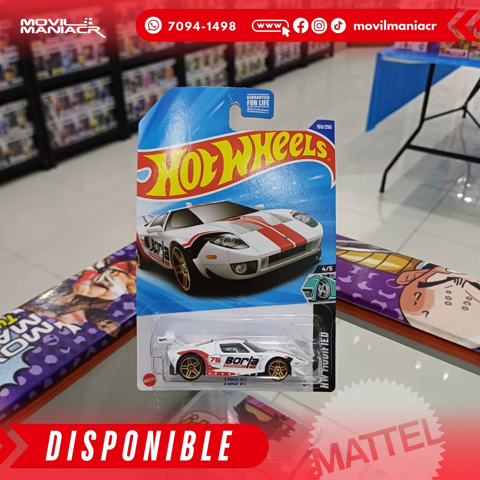 Hot Wheels Ford GT (159/250) 2025 – Blanco (Stock) ¡Disponible Ahora! 1 Hot Wheels Ford GT (159250) 2025 – Blanco (Stock) ¡Disponible Ahora!