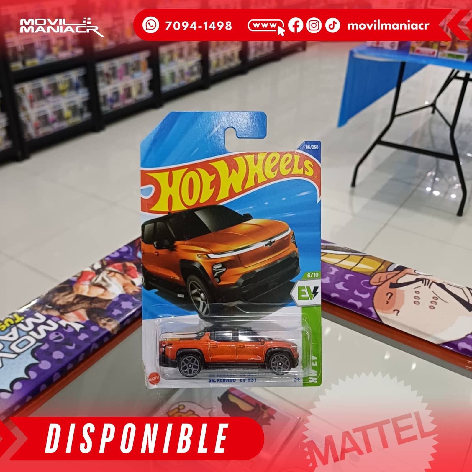 Hot Wheels Silverado EV RST (86/250) 2025 – Naranja (Stock) ¡Disponible Ahora! 1 Hot Wheels Silverado EV RST (86250) 2025 – Naranja (Stock) ¡Disponible Ahora!