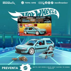 Hot Wheels Brick Shop '90 Honda Civic Escala 132 - (Preventa) ¡Reserva Ahora!