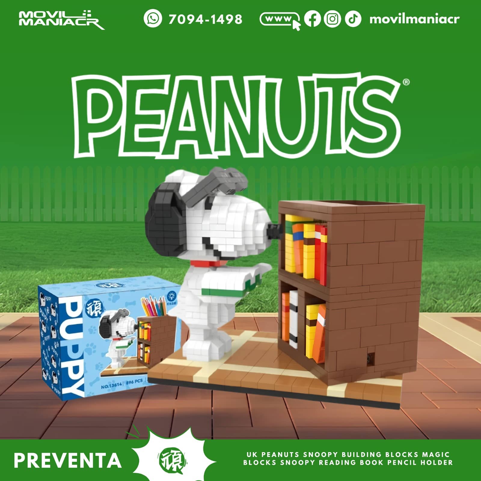 Armable Hsanhe Peanuts Snoopy Reading Books(13614) - (Preventa) ¡Reserva Ahora! 1 Armable Hsanhe Peanuts Snoopy Reading Books(13614) - (Preventa) ¡Reserva Ahora!