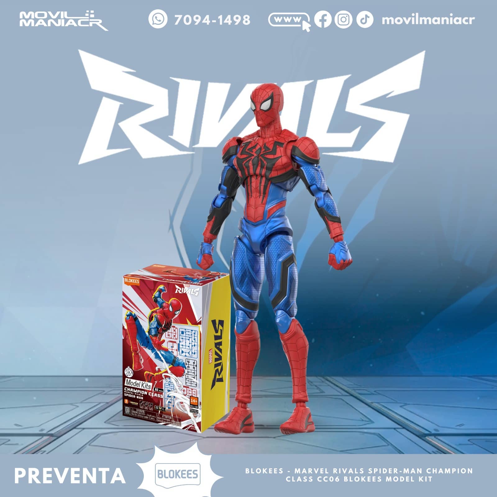 Blokees Marvel Rivals Champion Class 06 Spider-Man Model Kit - (Preventa) ¡Reserva Ahora! 1 Blokees Marvel Rivals Champion Class 06 Spider-Man Model Kit - (Preventa) ¡Reserva Ahora!