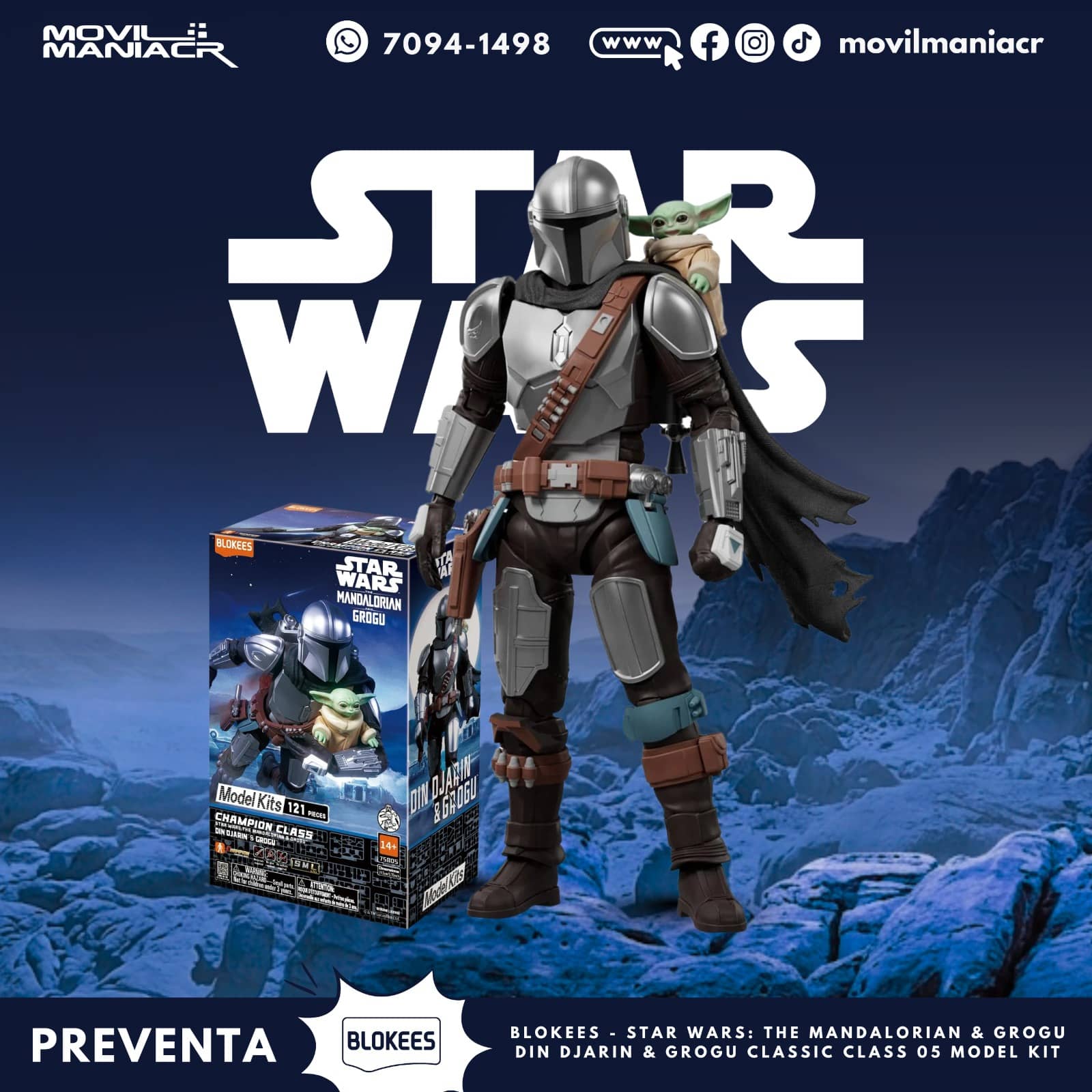 Blokees Star Wars The Mandalorian Model Kit - (Preventa) ¡Reserva Ahora! 1 Blokees Star Wars The Mandalorian Model Kit - (Preventa) ¡Reserva Ahora!
