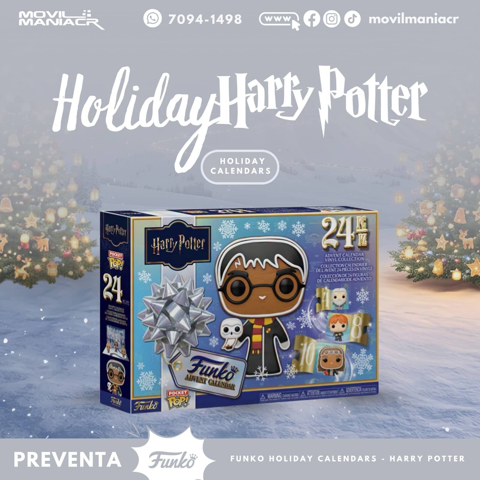 Calendario Funko Pop 2026 Harry Potter - (Preventa) ¡Reserva Ahora! 1 Calendario Funko Pop 2026 Harry Potter - (Preventa) ¡Reserva Ahora!