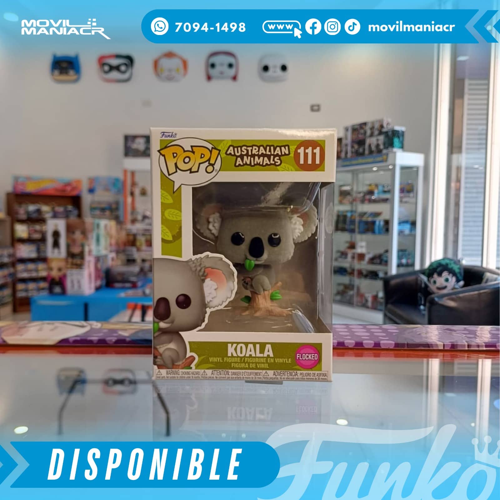 Funko Pop Australian Animals Koala Flocked #111 - (Stock) ¡Disponible Ahora! 2 Funko Pop Australian Animals Koala Flocked #111 - (Stock) ¡Disponible Ahora! - Imagen 2