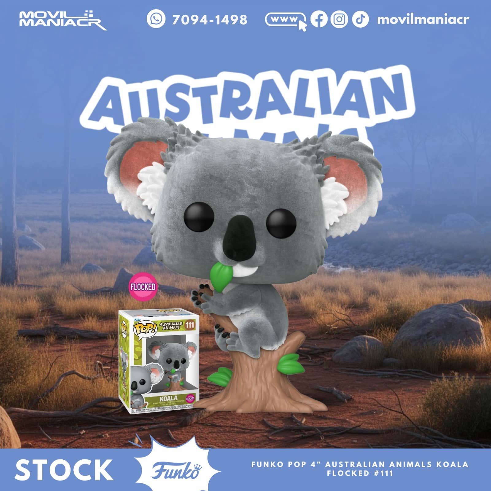 Funko Pop Australian Animals Koala Flocked #111 - (Stock) ¡Disponible Ahora! 1 Funko Pop Australian Animals Koala Flocked #111 - (Stock) ¡Disponible Ahora!