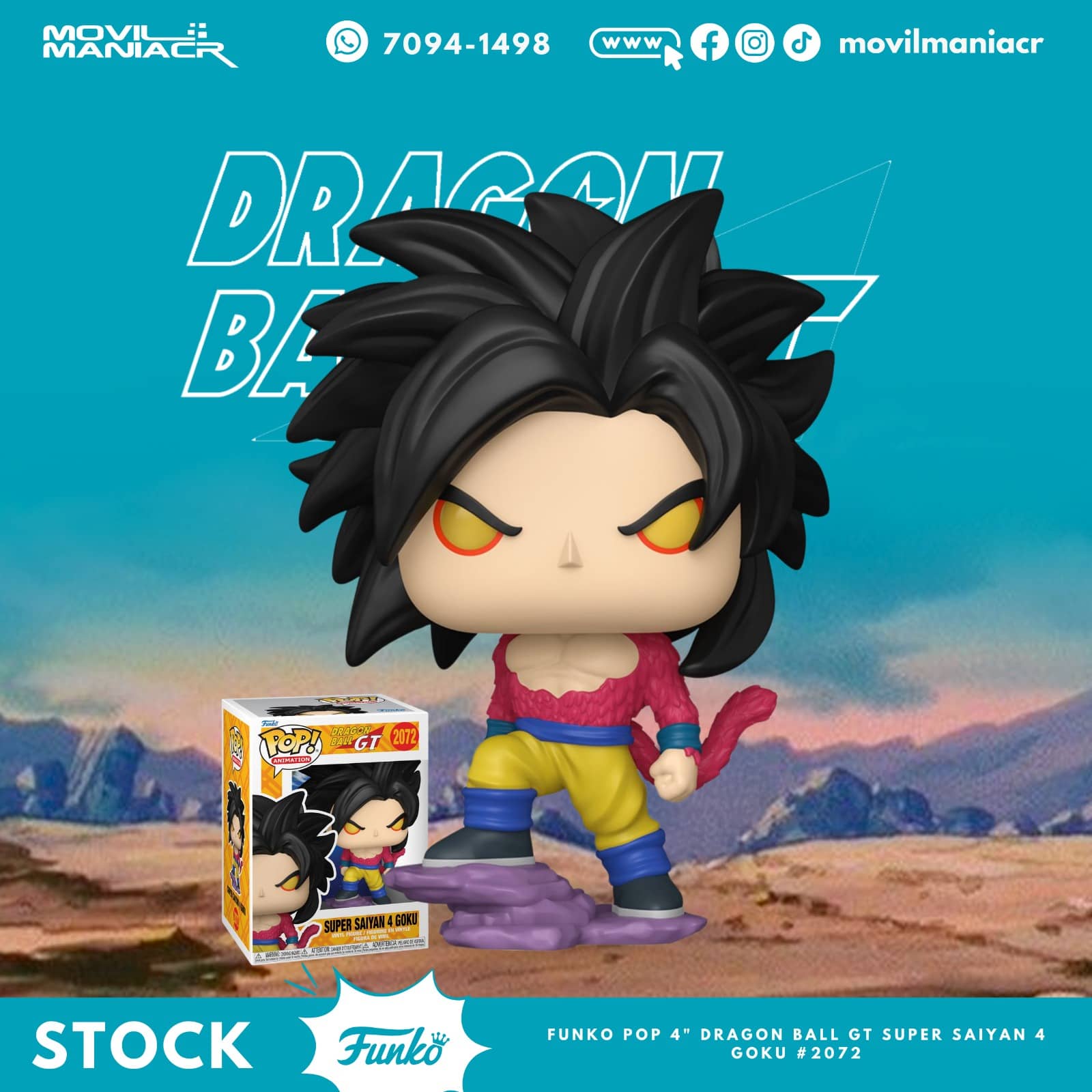 Funko Pop Dragon Ball GT Super Saiyan 4 Goku #2072 - (Stock) ¡Disponible Ahora! 1 Funko Pop Dragon Ball GT Super Saiyan 4 Goku #2072 - (Stock) ¡Disponible Ahora!