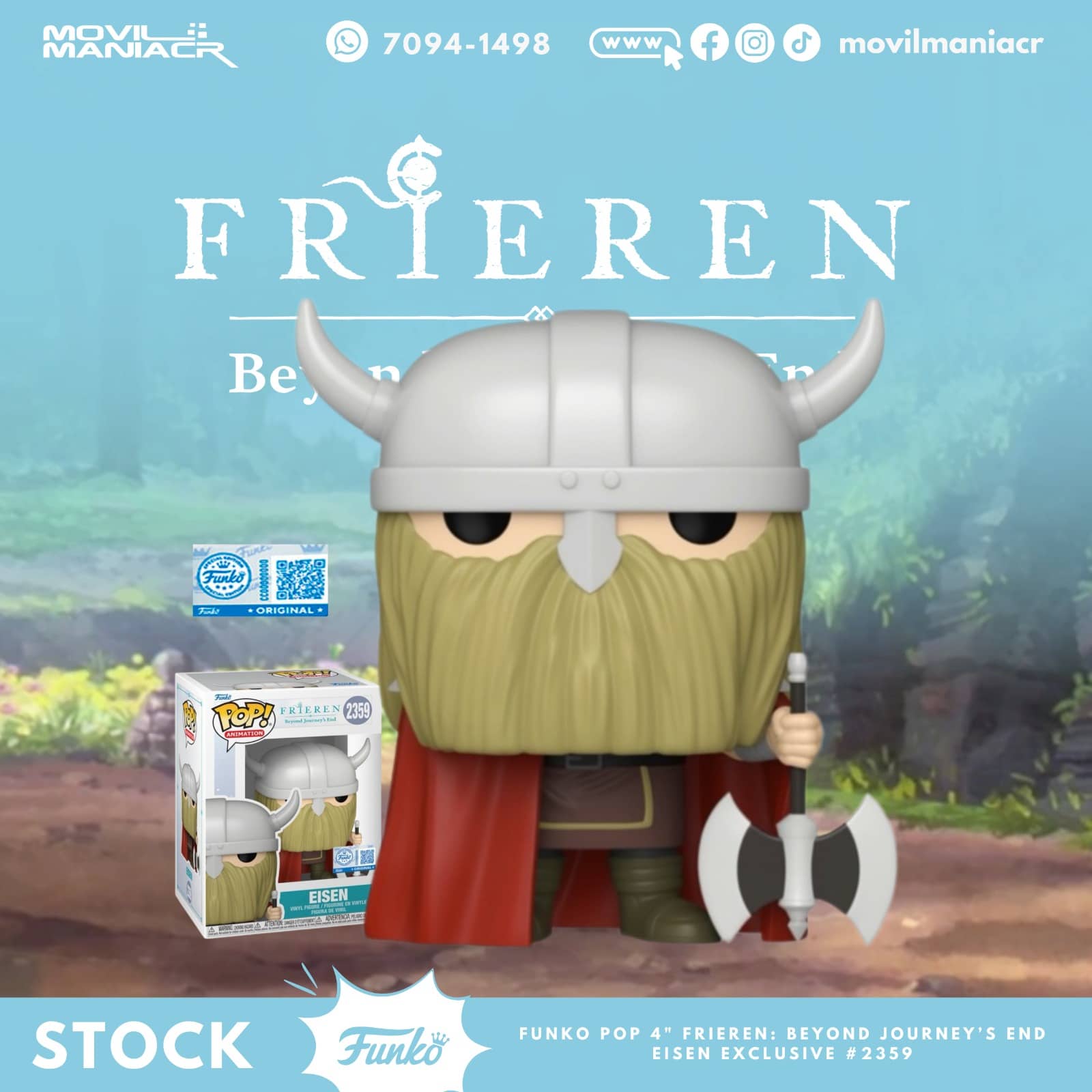 Funko Pop Frieren Beyond Journey’s End Eisen Exclusivo #2359 - (Stock) ¡Disponible Ahora! 1 Funko Pop Frieren Beyond Journey’s End Eisen Exclusivo #2359 - (Stock) ¡Disponible Ahora!