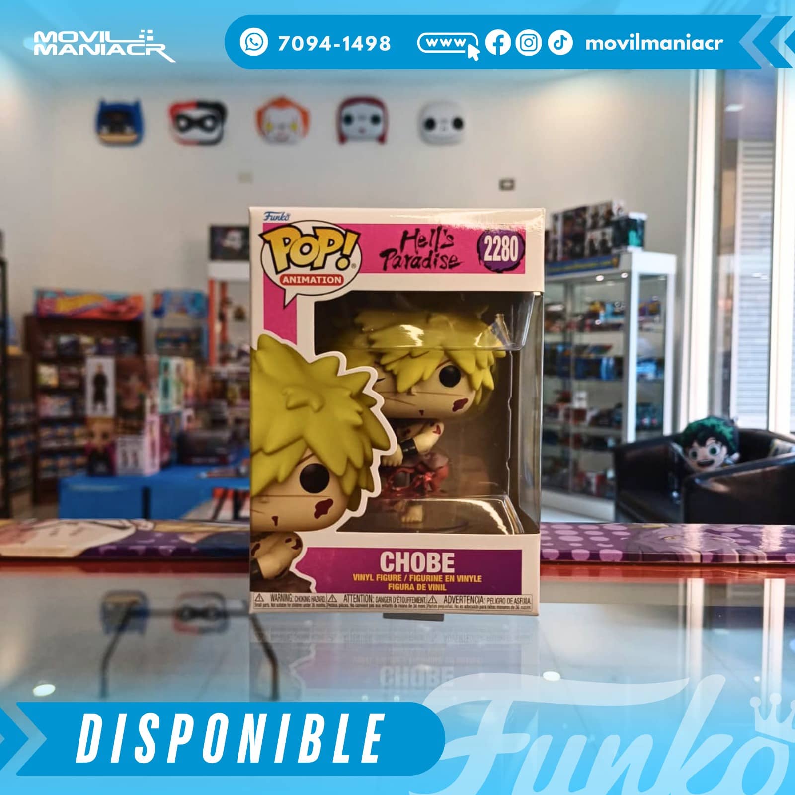 Funko Pop Hell's Paradise Chobe #2280 - (Stock) ¡Disponible Ahora! 2 Funko Pop Hell's Paradise Chobe #2280 - (Stock) ¡Disponible Ahora! - Imagen 2