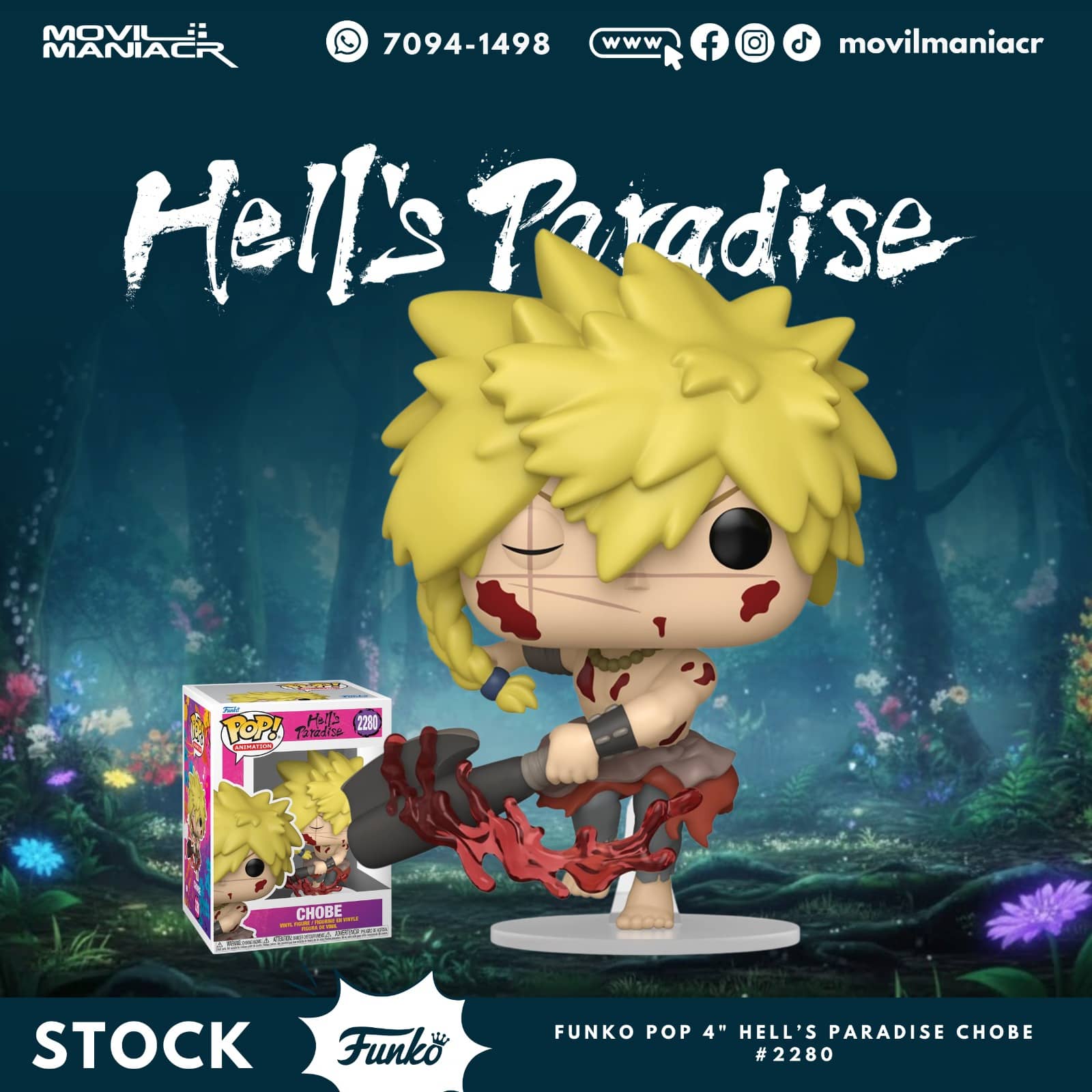 Funko Pop Hell's Paradise Chobe #2280 - (Stock) ¡Disponible Ahora! 1 Funko Pop Hell's Paradise Chobe #2280 - (Stock) ¡Disponible Ahora!