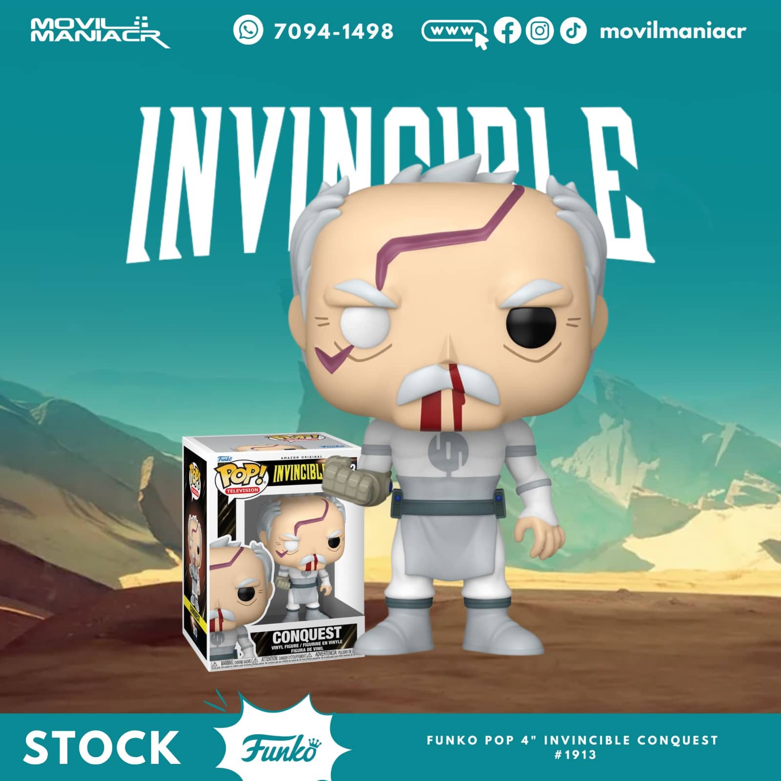 Funko Pop Invincible Conquest #1913 - (Stock) ¡Disponible Ahora! 1 Funko Pop Invincible Conquest #1913 - (Stock) ¡Disponible Ahora!