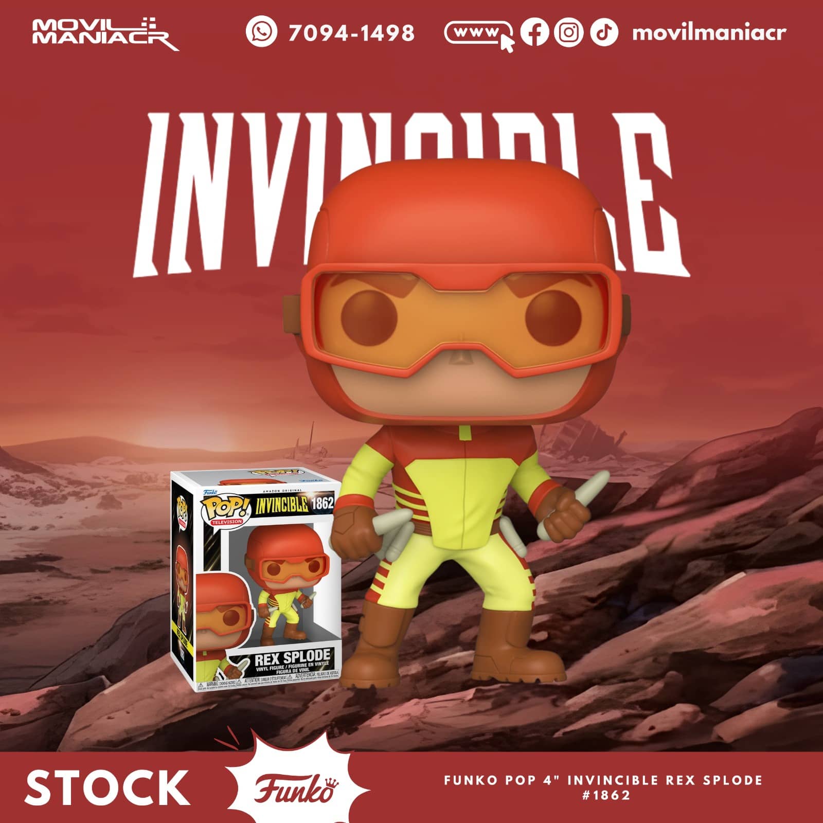 Funko Pop Invincible Rex Splode #1862 - (Stock) ¡Disponible Ahora! 1 Funko Pop Invincible Rex Splode #1862 - (Stock) ¡Disponible Ahora!