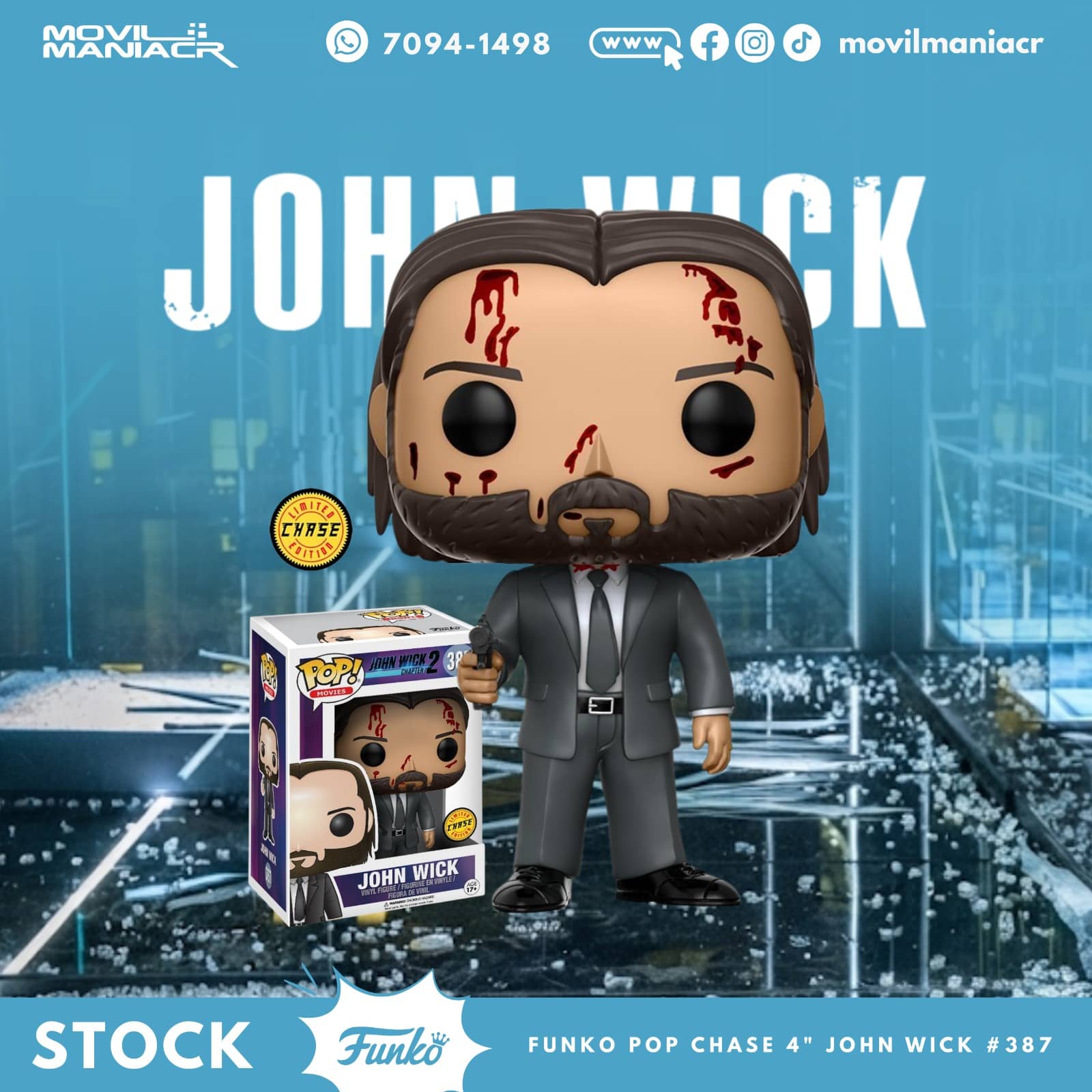Funko Pop John Wick Chase #387 (Vaulted) - (Stock) ¡Disponible Ahora! 1 Funko Pop John Wick Chase #387 (Vaulted) - (Stock) ¡Disponible Ahora!