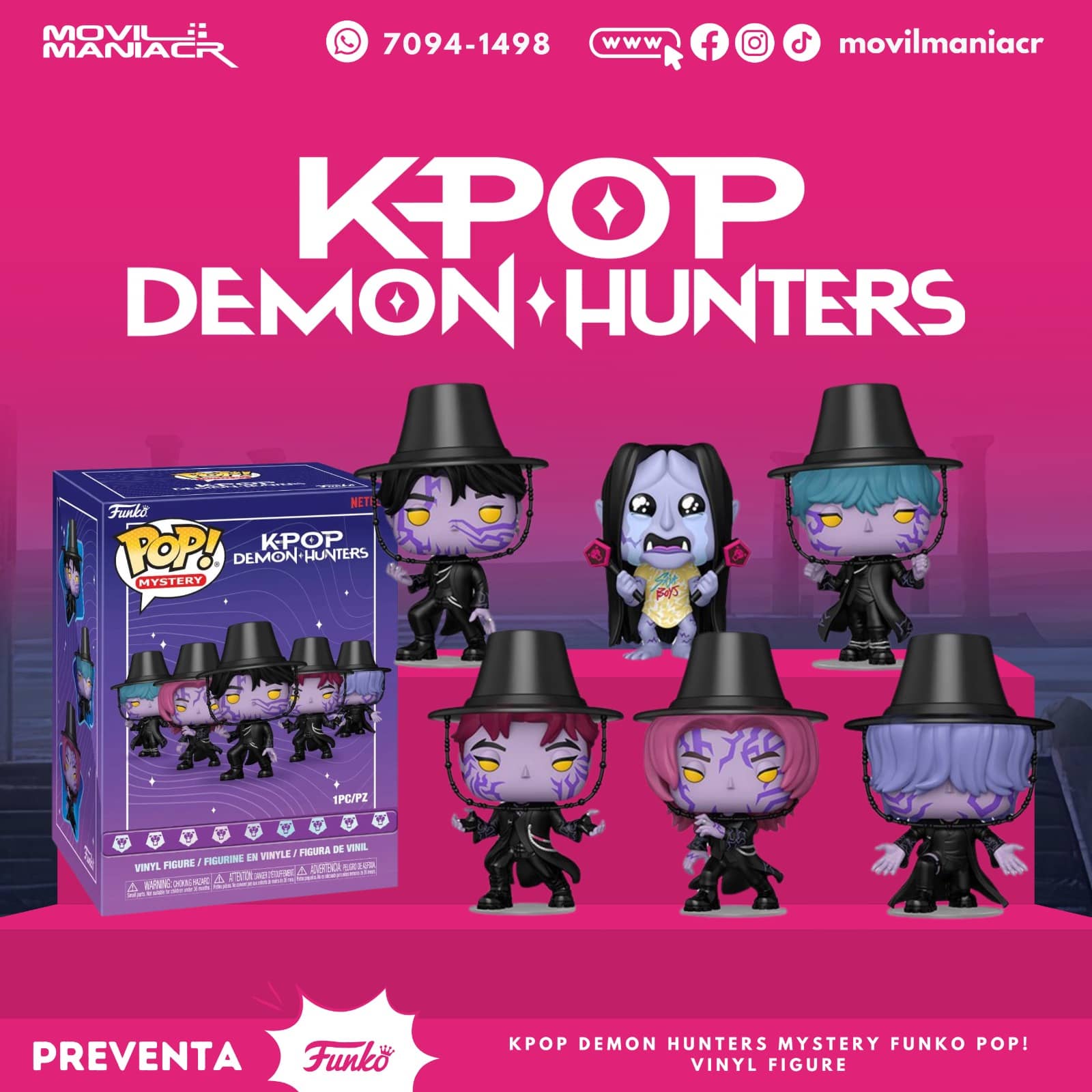 Funko Pop K-Pop Demon Hunters Mystery(Ver descripción) - (Preventa) ¡Reserva Ahora! 1 Funko Pop K-Pop Demon Hunters Mystery(Ver descripción) - (Preventa) ¡Reserva Ahora!