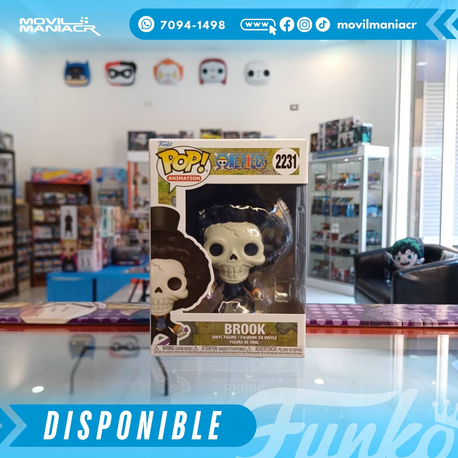 Funko Pop One Piece Brook #2231 - (Stock) ¡Disponible Ahora! 2 Funko Pop One Piece Brook #2231 - (Stock) ¡Disponible Ahora!