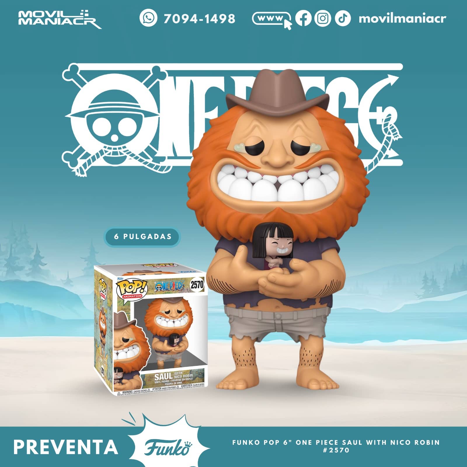 Funko Pop One Piece Saul w Nico Robin 6Pulgadas #2570 - (Preventa) ¡Reserva Ahora! 1 Funko Pop One Piece Saul w Nico Robin 6Pulgadas #2570 - (Preventa) ¡Reserva Ahora!