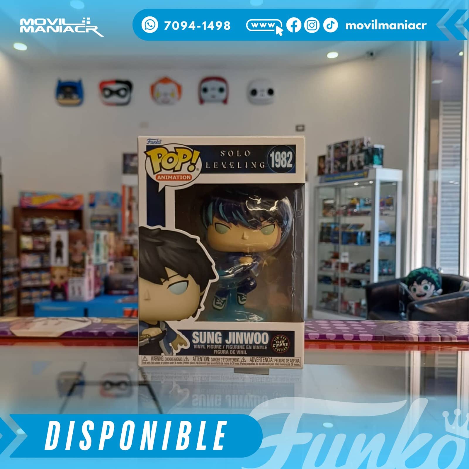 Funko Pop Solo Leveling Sung Jinwoo Chase #1982 - (Stock) ¡Disponible Ahora! 2 Funko Pop Solo Leveling Sung Jinwoo Chase #1982 - (Stock) ¡Disponible Ahora!