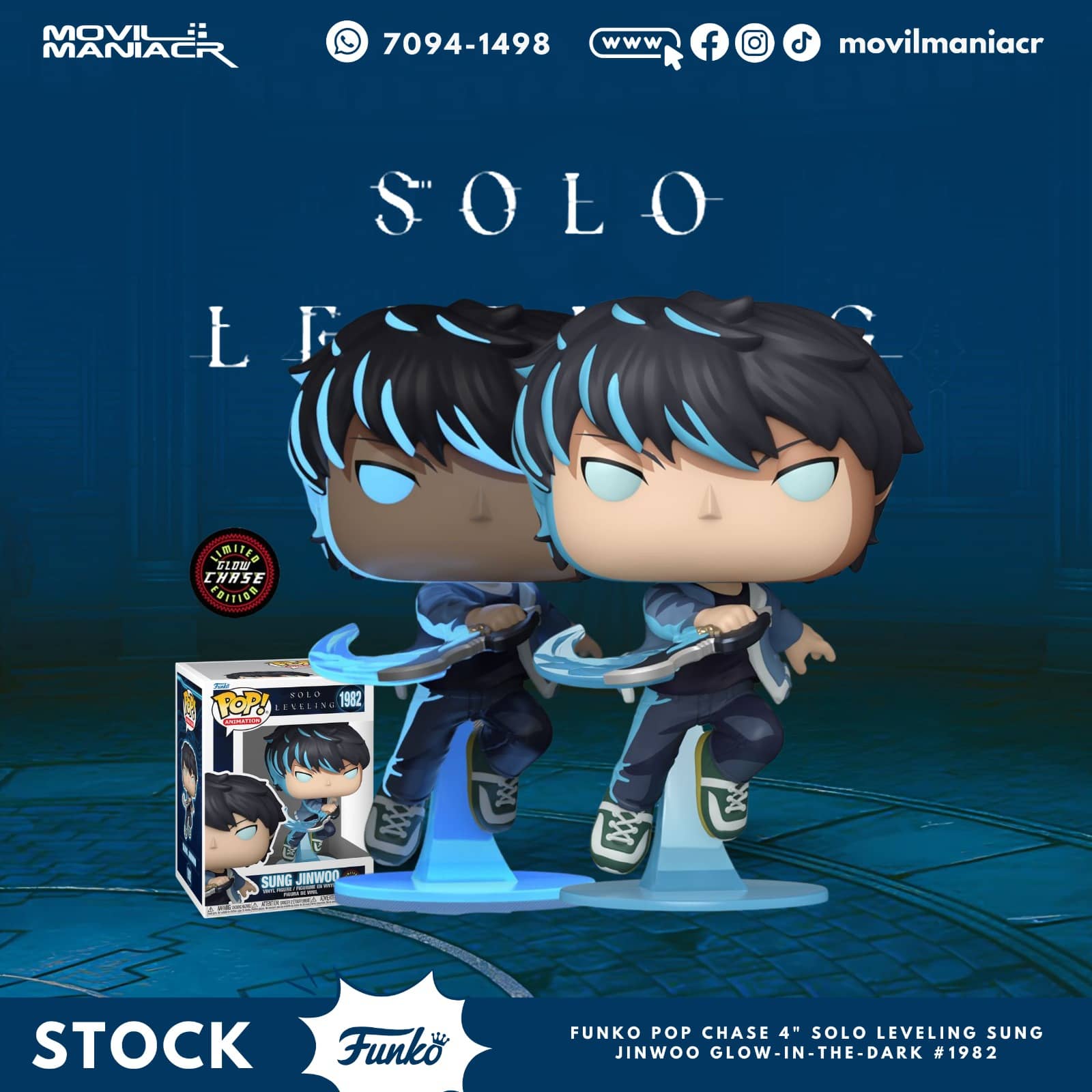 Funko Pop Solo Leveling Sung Jinwoo Chase #1982 - (Stock) ¡Disponible Ahora! 1 Funko Pop Solo Leveling Sung Jinwoo Chase #1982 - (Stock) ¡Disponible Ahora!