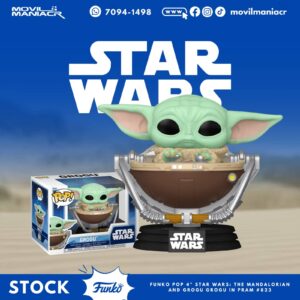 Funko Pop Star Wars The Mandalorian Grogu in Pram #823 - (Stock) ¡Disponible Ahora!
