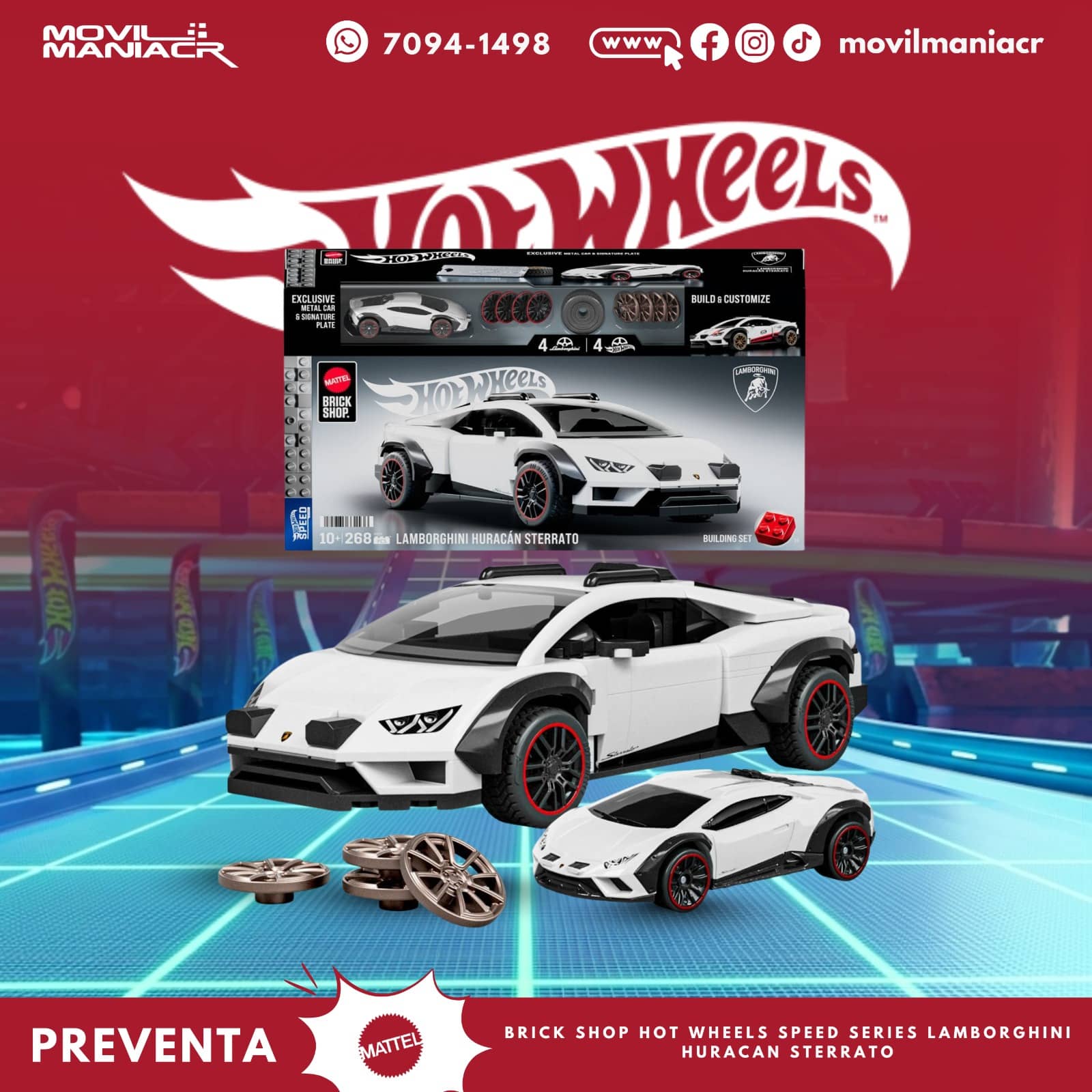 Hot Wheels Brick Shop Lamborghini Huracan Sterrato Escala 1:32 - (Preventa) ¡Reserva Ahora! 1 Hot Wheels Brick Shop Lamborghini Huracan Sterrato Escala 132 - (Preventa) ¡Reserva Ahora!