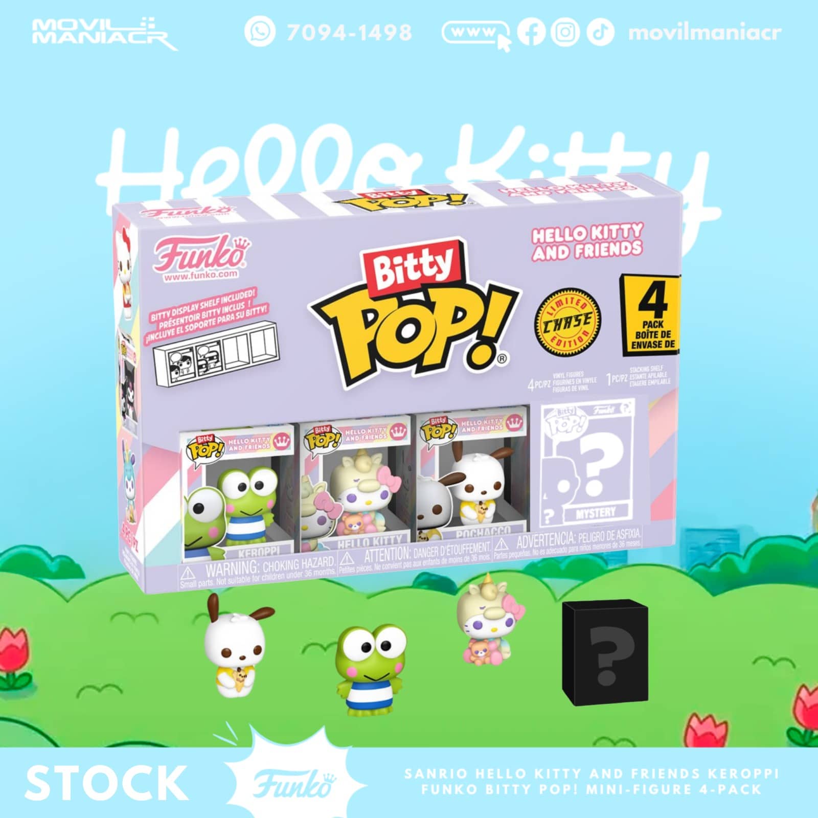 4-Pack Bitty Pop Sanrio Hello Kitty and Friends Keroppi - (Stock) ¡Disponible Ahora! 1 4-Pack Bitty Pop Sanrio Hello Kitty and Friends Keroppi - (Stock) ¡Disponible Ahora!
