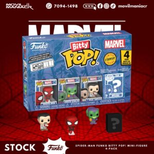4-Pack Bitty Pop Spider-Man - (Stock) ¡Disponible Ahora!