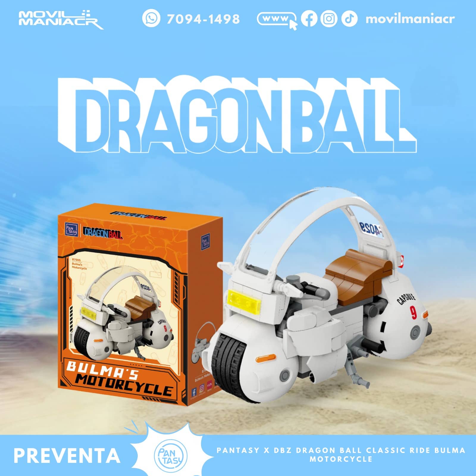 Armable Pantasy Dragon Ball Bulma's Motorcycle(87005) - (Preventa) ¡Reserva Ahora! 1 Armable Pantasy Dragon Ball Bulma's Motorcycle(87005) - (Preventa) ¡Reserva Ahora!