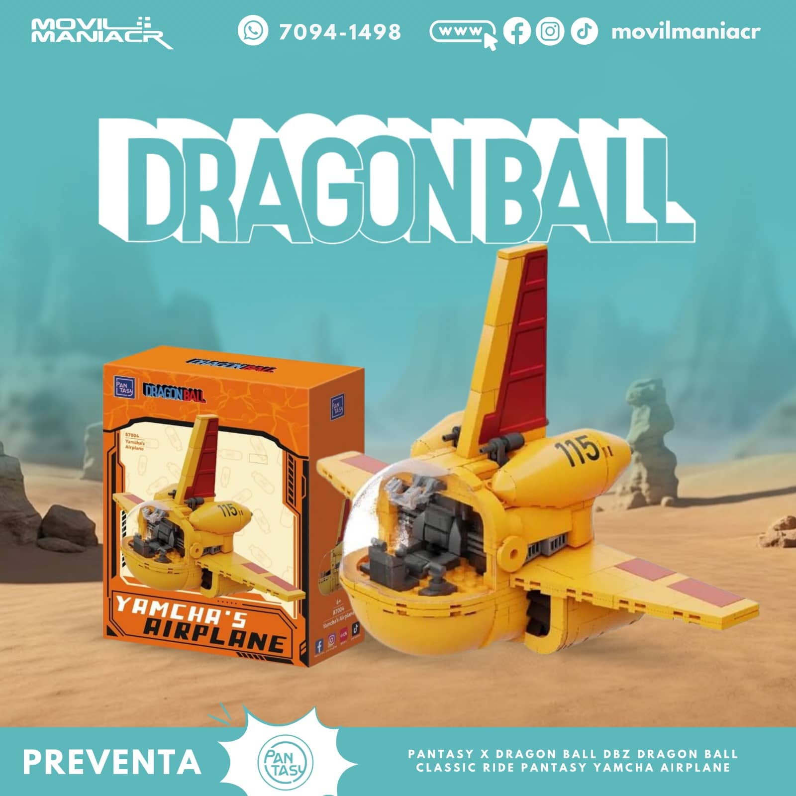Armable Pantasy Dragon Ball Yamcha's Airplane(87004) - (Preventa) ¡Reserva Ahora! 1 Armable Pantasy Dragon Ball Yamcha's Airplane(87004) - (Preventa) ¡Reserva Ahora!