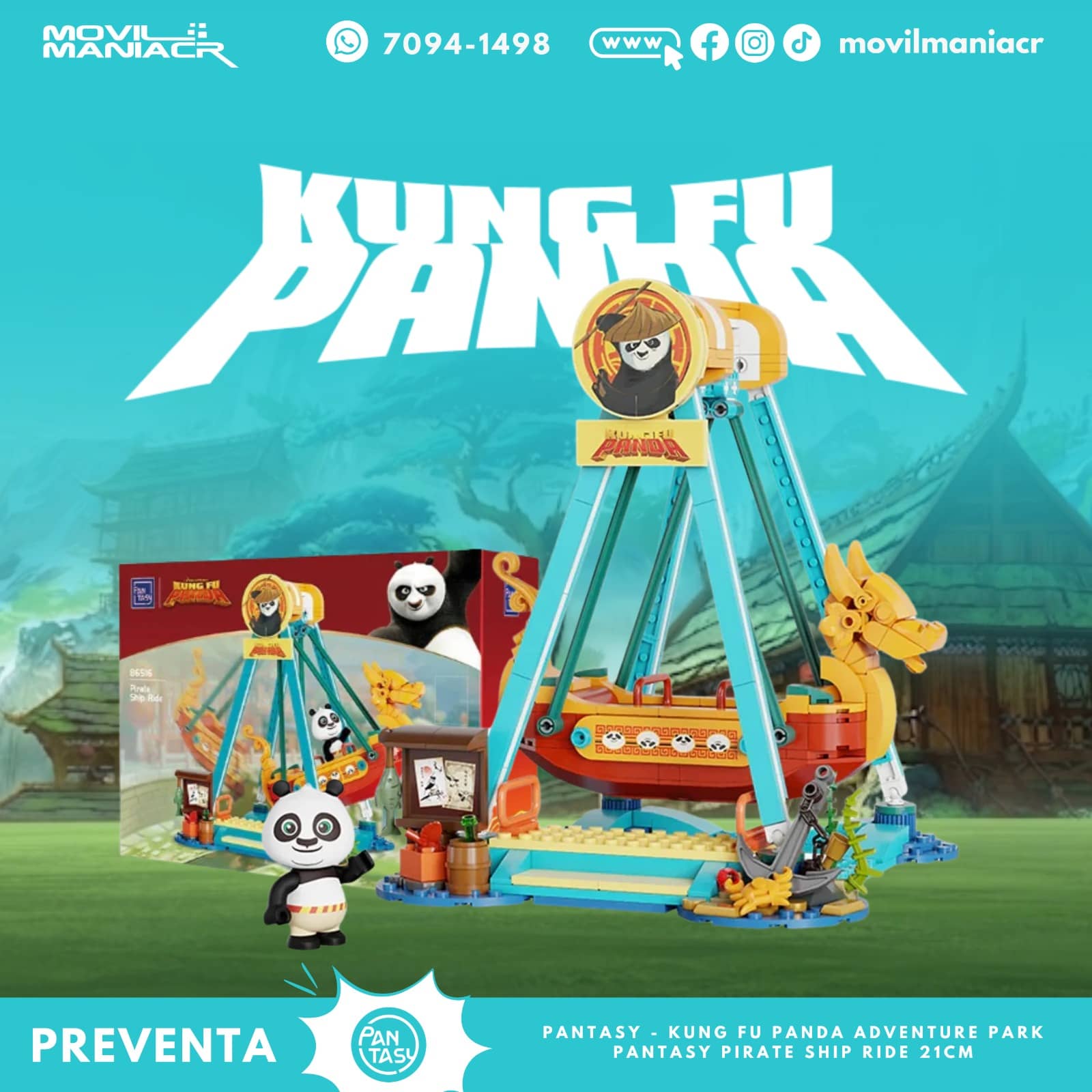 Armable Pantasy Kung Fu Panda Pirate Ship Ride(86516) - (Preventa) ¡Reserva Ahora! 1 Armable Pantasy Kung Fu Panda Pirate Ship Ride(86516) - (Preventa) ¡Reserva Ahora!