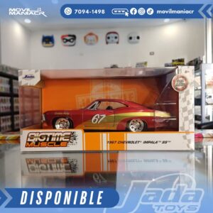Carro Jada Toys Big Time Muscle 1967 Chevrolet Impala Escala 1:24 – (Stock) ¡Disponible Ahora!