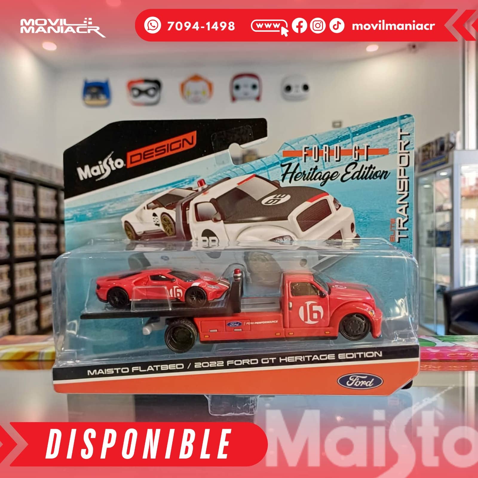 Carro Maisto Flatbed 2022 Ford GT Heritage Edition Escala 1:64 – (Stock) ¡Disponible Ahora! 1 Carro Maisto Flatbed 2022 Ford GT Heritage Edition Escala 164 – (Stock) ¡Disponible Ahora!
