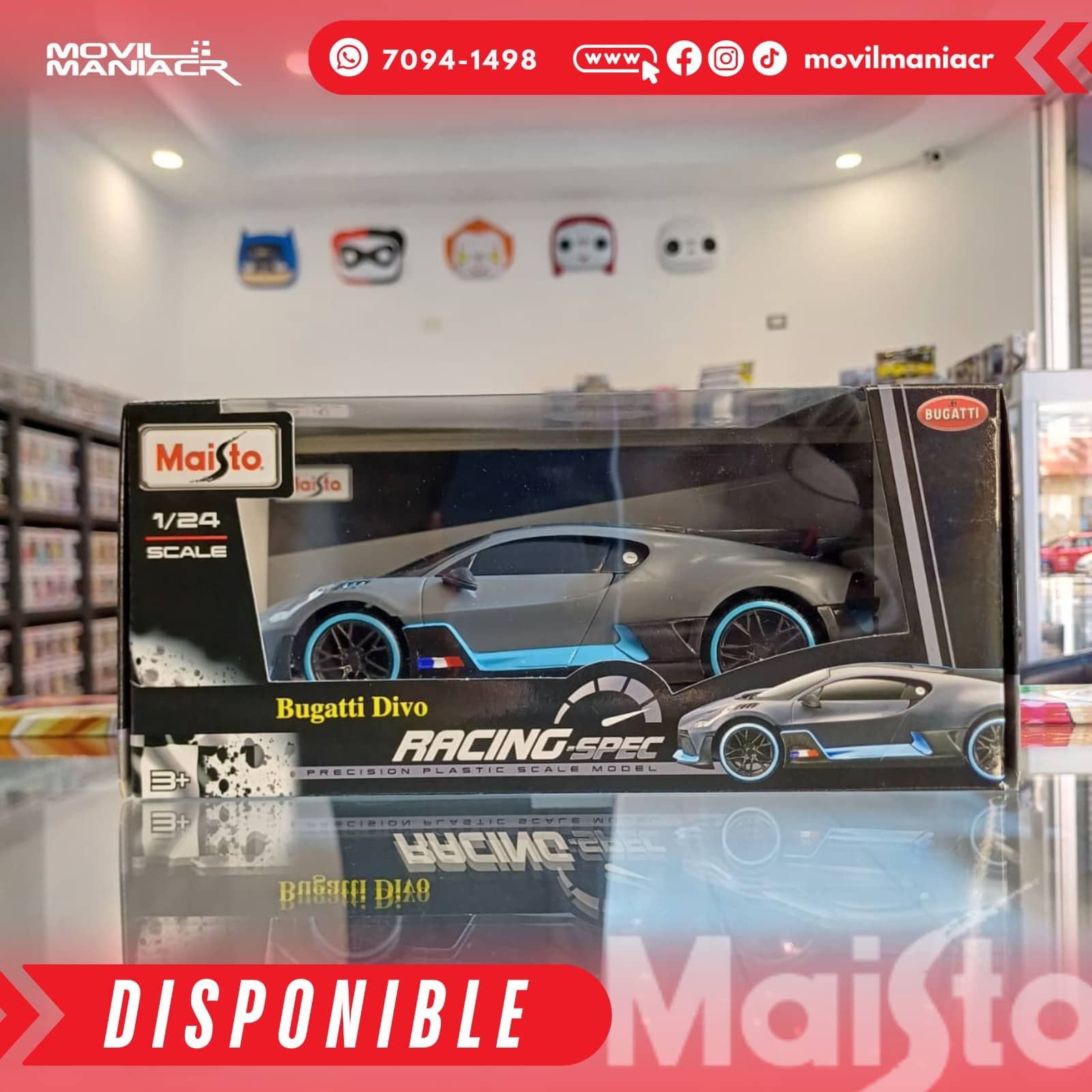Carro Maisto Racing-Spec Bugatti Divo Escala 1:24 – (Stock) ¡Disponible Ahora! 1 Carro Maisto Racing-Spec Porsche Bugatti Divo Escala 124 – (Stock) ¡Disponible Ahora!