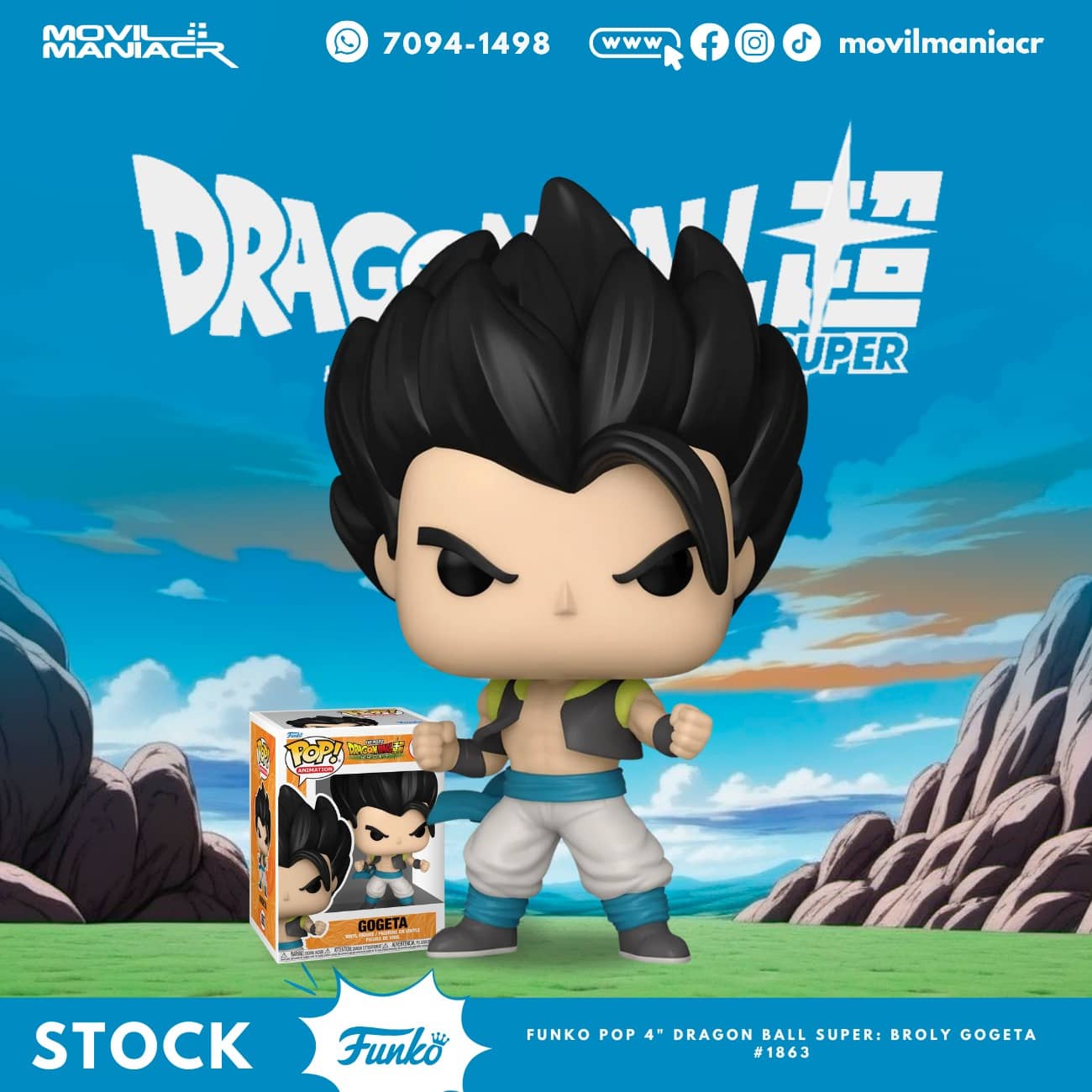 Funko Pop Dragon Ball Super Gogeta #1863 - (Stock) ¡Disponible Ahora! 1 Funko Pop Dragon Ball Super Gogeta #1863 - (Stock) ¡Disponible Ahora!