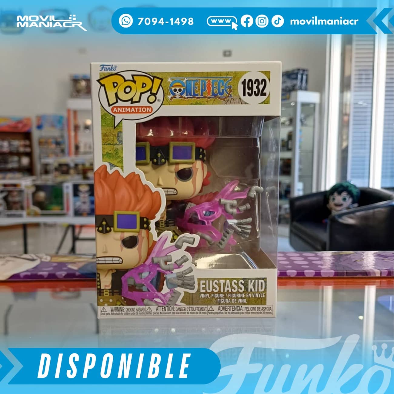 Funko Pop One Piece Eustass Kid #1932 - (Stock) ¡Disponible Ahora! 2 Funko Pop One Piece Eustass Kid #1932 - (Stock) ¡Disponible Ahora! - Imagen 2